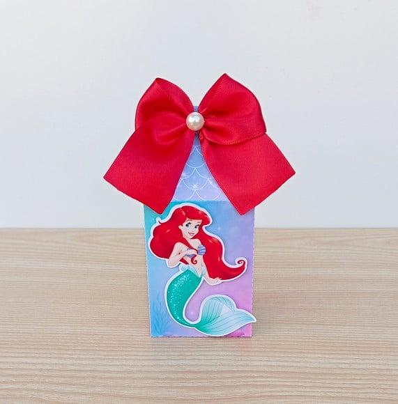 Lembrancinha Caixa Milk Ariel a Pequena Sereia Personalizada