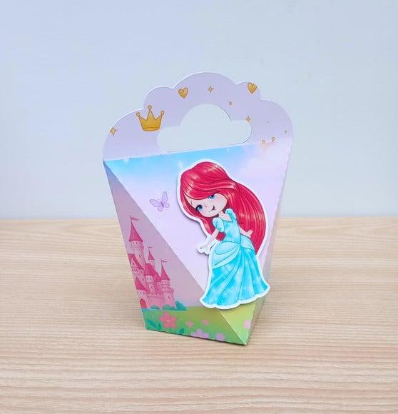 Lembrancinha Princesas Disney Cute Caixa Coração