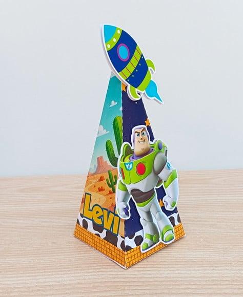 Lembrancinha Toy Story Caixa Pirâmide Personalizada