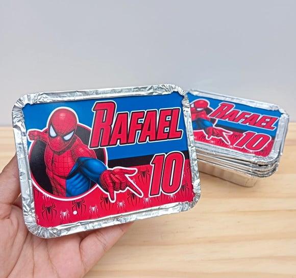 Marmita Personalizada do Homem Aranha - Lembrancinha