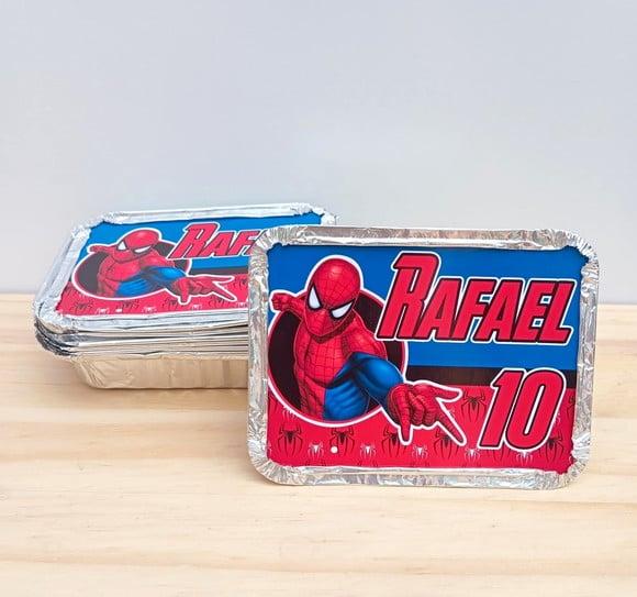Marmita Personalizada do Homem Aranha - Lembrancinha