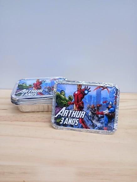 Marmita Personalizada Vingadores- Lembrancinha