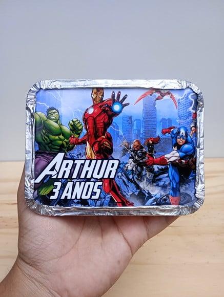Marmita Personalizada Vingadores- Lembrancinha
