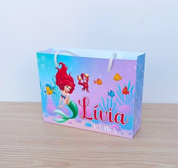 Sacolinha Ariel a Pequena Sereia Personalizadas m