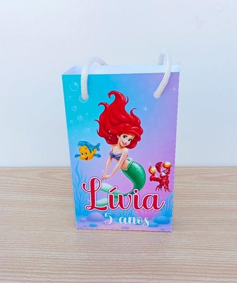 Sacolinha Ariel a Pequena Sereia Personalizadas P
