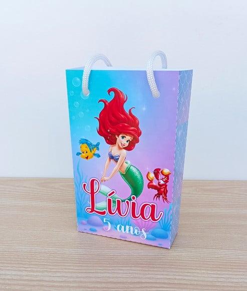 Sacolinha Ariel a Pequena Sereia Personalizadas P