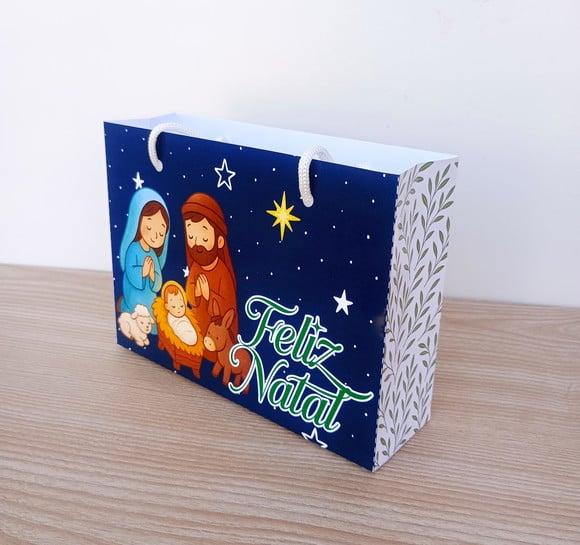 Sacolinha de Natal Cristão Personalizada m