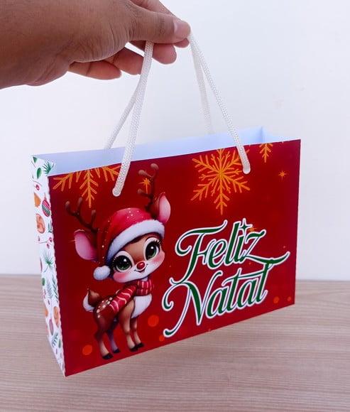 Sacolinha de Natal Personalizada m