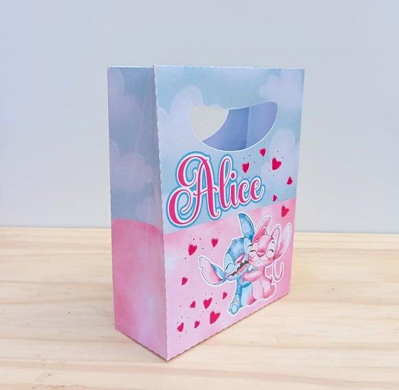 Sacolinha Personaliza Stitch e Angel