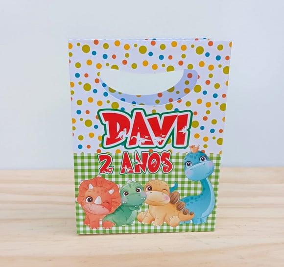 Sacolinha Personalizada Dino Baby Menino