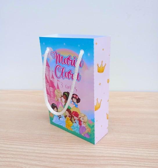 Sacolinha Princesas Disney Cute Personalizadas P