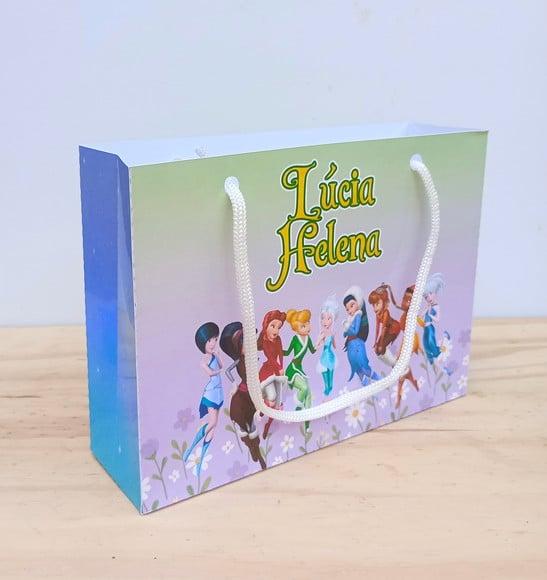 Sacolinha Tinker Bell Disney Fadas Personalizadas m
