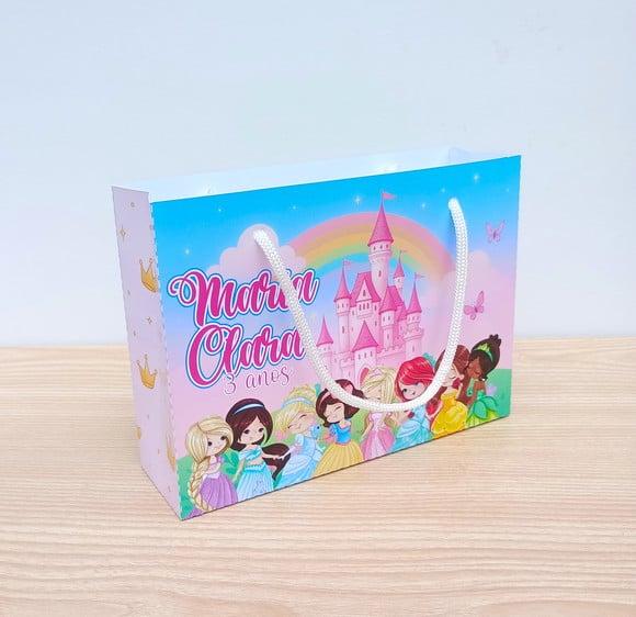 Sacolinha Princesas Disney Cute Personalizadas m