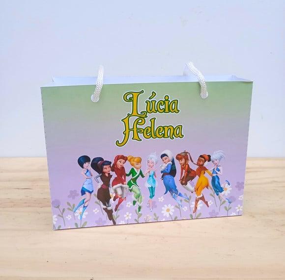 Sacolinha Tinker Bell Disney Fadas Personalizadas m