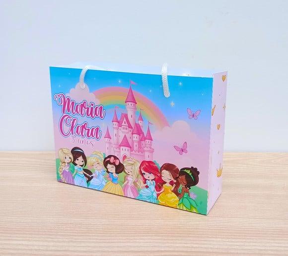 Sacolinha Princesas Disney Cute Personalizadas m