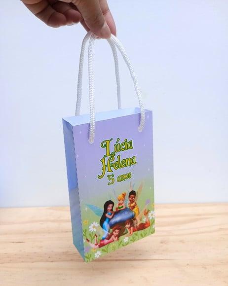 Sacolinha Tinker Bell Disney Fadas Personalizadas P