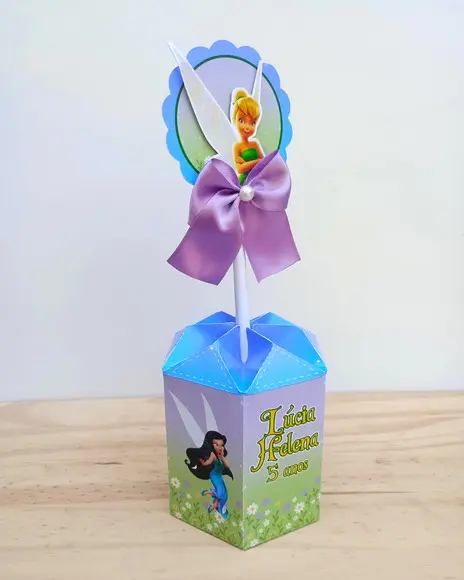 10 Centros de Mesa Tinker Bell - Disney Fadas Personalizada