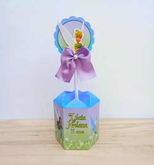 10 Centros de Mesa Tinker Bell - Disney Fadas Personalizada