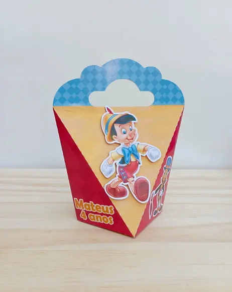 Caixa Coração do Pinóquio Personalizada