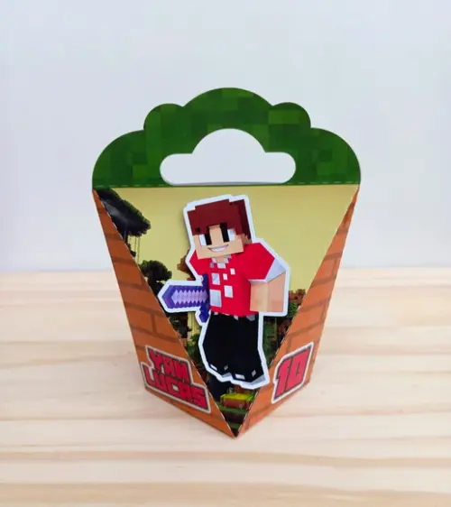 Caixa Coração Minicraft Personalizada