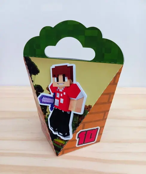 Caixa Coração Minicraft Personalizada