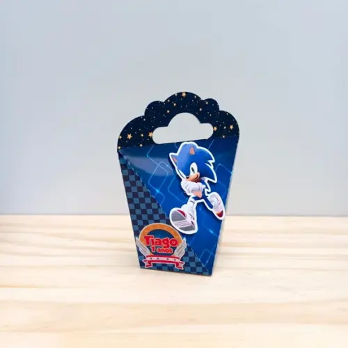 Caixa Coração Sonic Personalizada