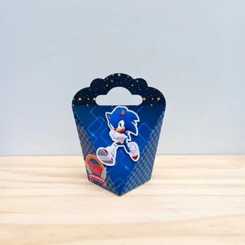Caixa Coração Sonic Personalizada