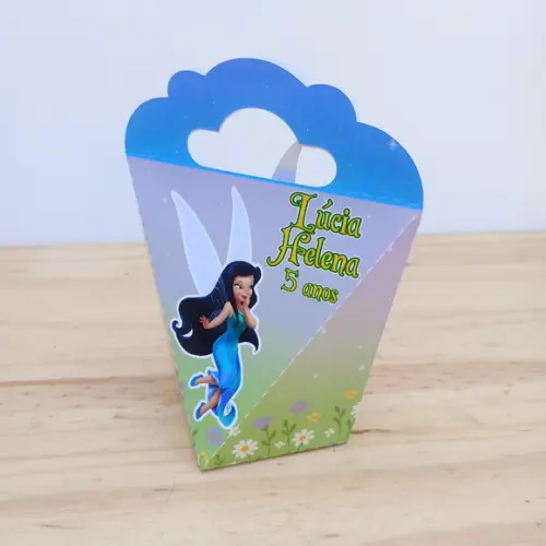 Caixa Coração Vidia Disney Fadas Tinkerbell Personalizada