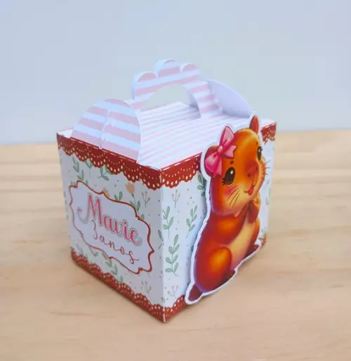Caixa Lanchinho Capivara Personalizada