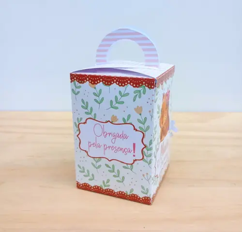 Caixa Cubo Alça Tema Capivara Personalizada