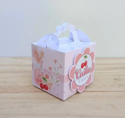 Caixa Lanchinho Cerejinha Personalizada