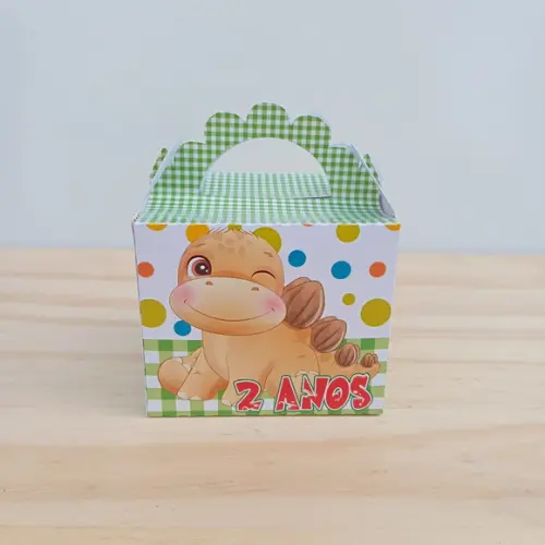 Caixa Lanchinho Dino Baby Menino Personalizada