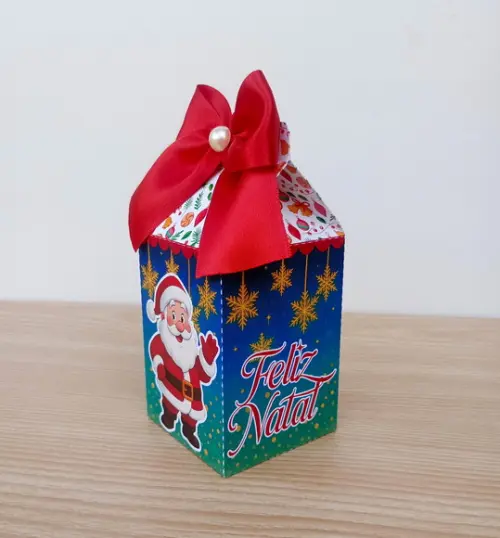 Caixa Milk Natal Personalizada -lembrancinha de Natal