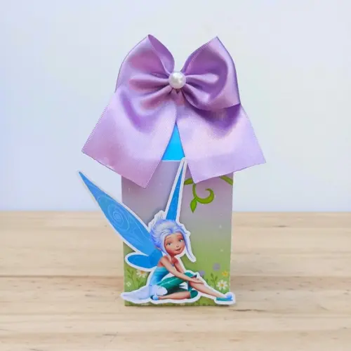 Caixa Milk Tinkerbell Fada Azul Silvermist Personalizada