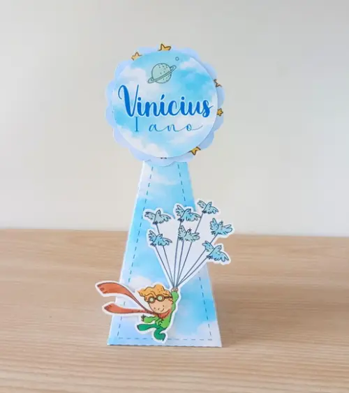 Caixa Pirâmide Pequeno Príncipe Lembrancinha Personalizada