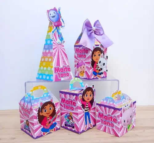 Kit 15 Caixas a Casa Mágica da Gabby Personalizadas