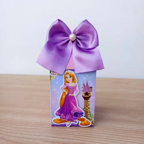 Kit 15 Caixas Enrolados Rapunzel Personalizadas