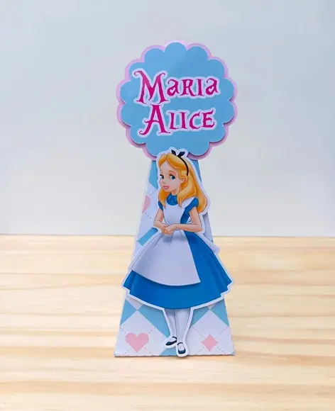 Kit 15 Caixas Personalizadas a Alice no País das Maravilhas
