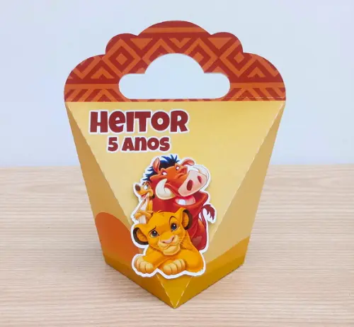 Kit 15 Caixas Rei Leão Personalizadas