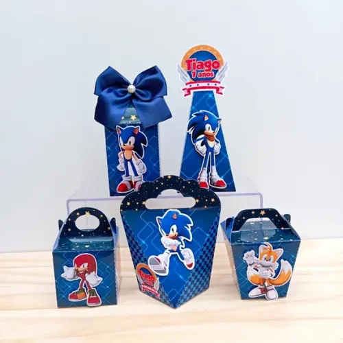Kit 15 Caixas Sonic Personalizada