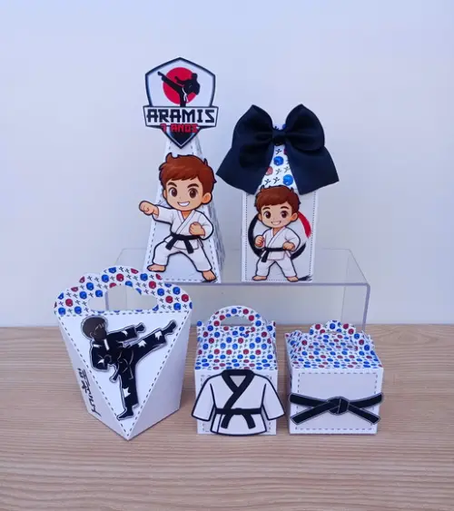 Kit 15 Caixas Taekwondo Personalizadas