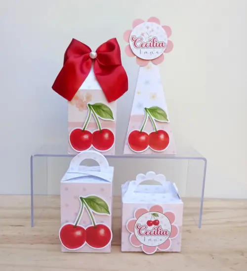 Kit 16 Caixas Cerejinha Personalizadas
