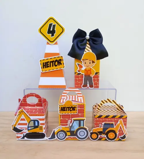 Kit 20 Caixas Construção Personalizada