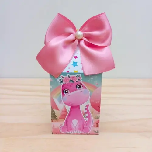 Kit 20 Caixas Dino Baby Personalizada Menina