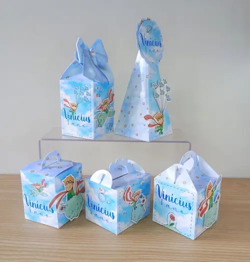 Kit 20 Caixas Pequeno Príncipe Personalizadas/ Lembrancinhas