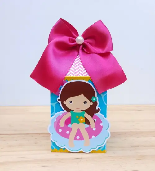 Kit 20 Caixas Pool Party Personalizadas