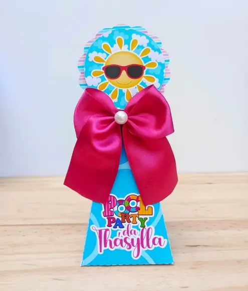 Kit 20 Caixas Pool Party Personalizadas