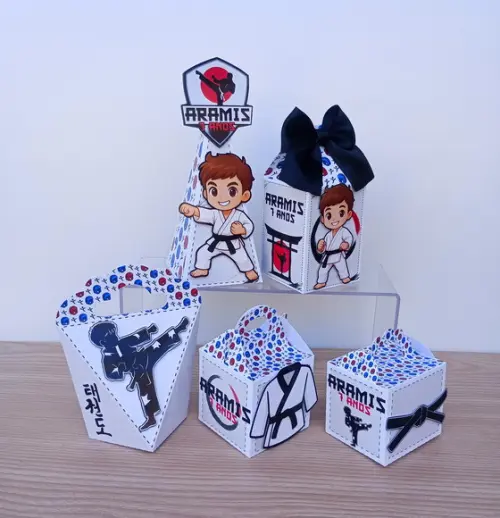 Kit 20 Caixas Taekwondo Personalizadas