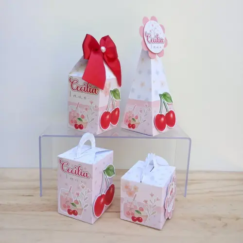 Kit 24 Caixas Cerejinha Personalizadas