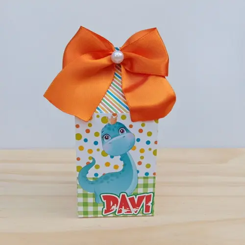 Kit 25 Caixas Dino Baby Menino Personalizadas